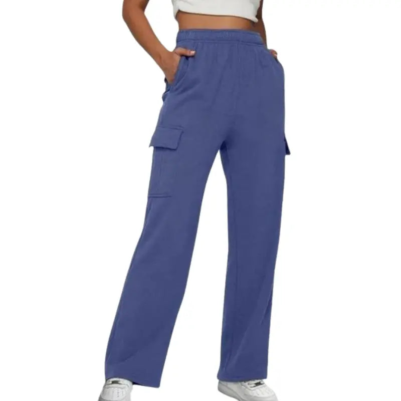 Drune | Damen Jogginghose mit Hohem Bund und Weitem Bein