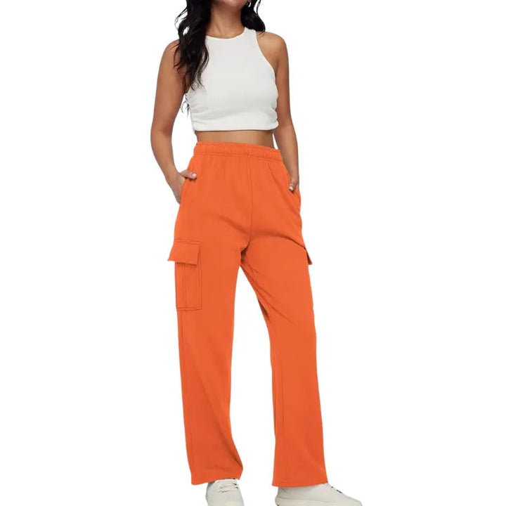 Drune | Damen Jogginghose mit Hohem Bund und Weitem Bein