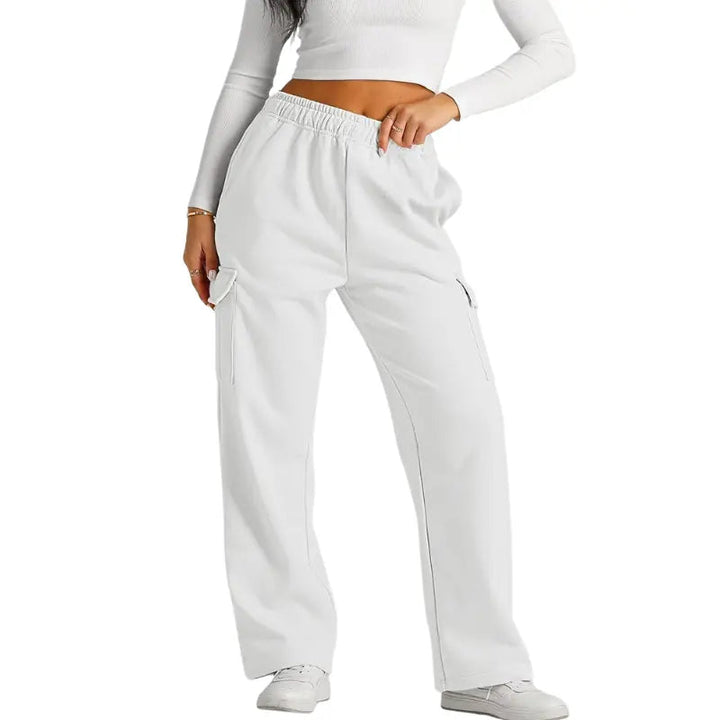 Drune | Damen Jogginghose mit Hohem Bund und Weitem Bein