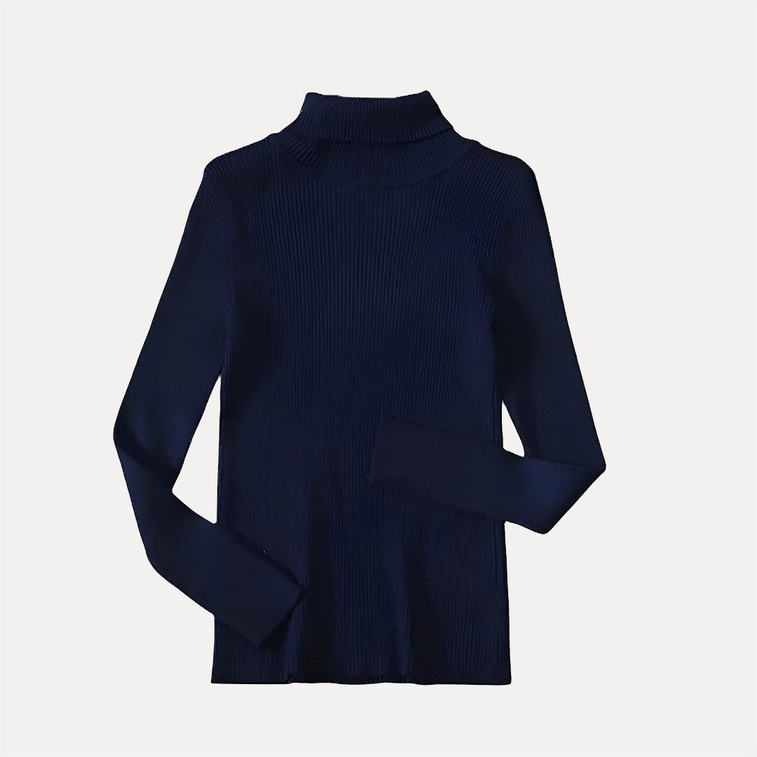 Drune | Damen Rollkragenpullover mit Rippstruktur