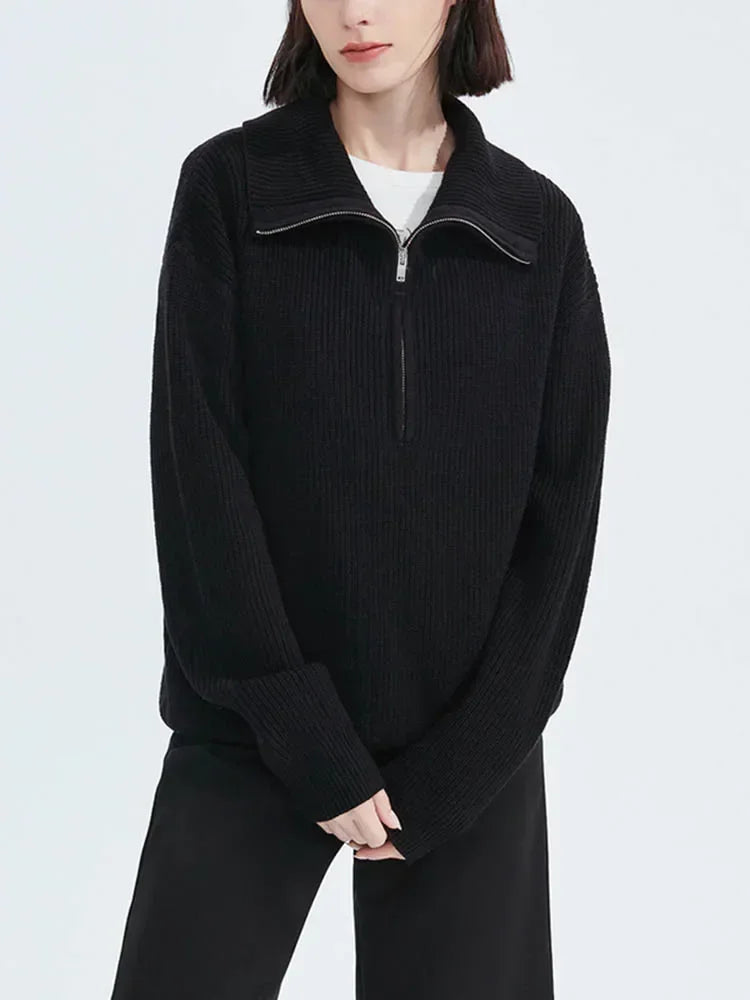 Drune | Damen Halbzip-Pullover