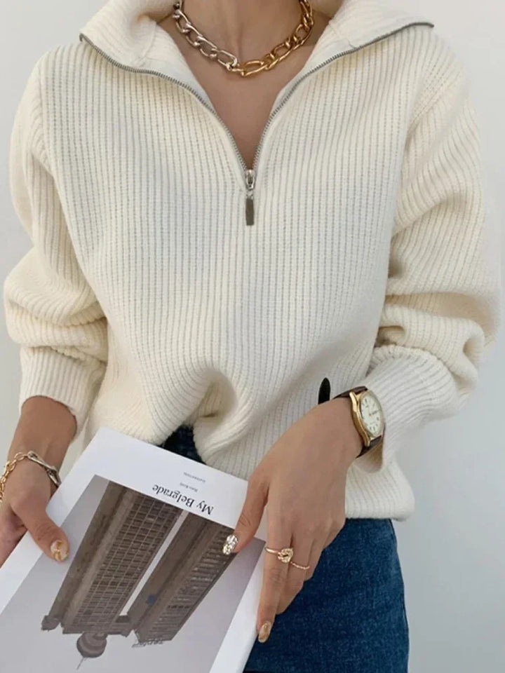 Drune | Damen Halbzip-Pullover