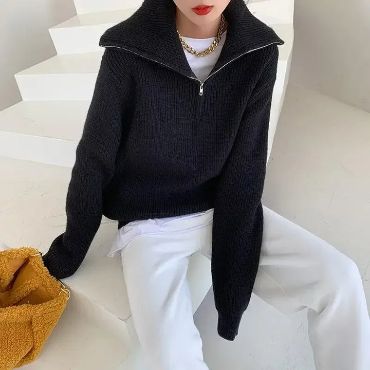 Drune | Damen Halbzip-Pullover