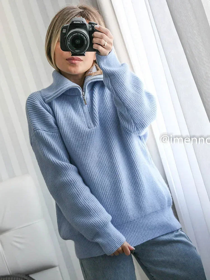 Drune | Damen Halbzip-Pullover