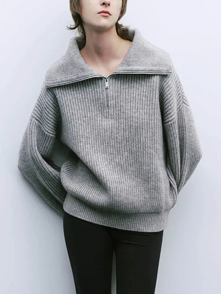 Drune | Damen Halbzip-Pullover