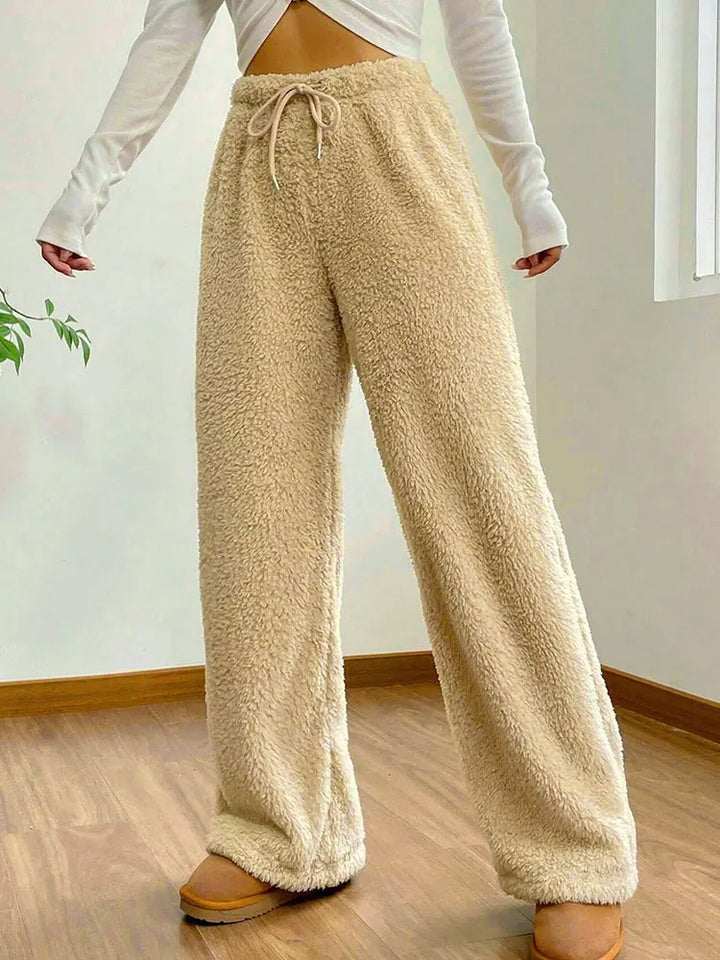 Drune | Damen Slim Fit Hosen mit Kordelzug