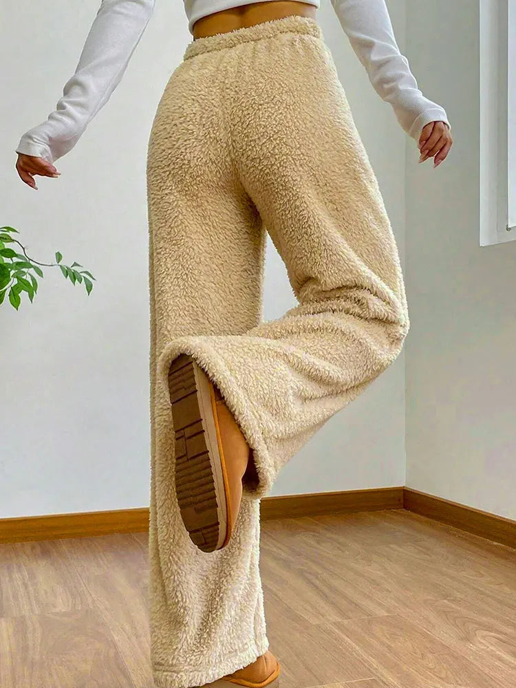 Drune | Damen Slim Fit Hosen mit Kordelzug