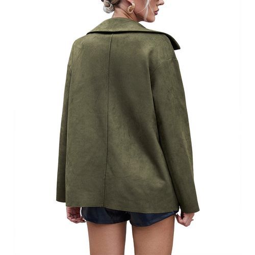 Drune | Damenjacke aus Wildleder mit Knöpfen