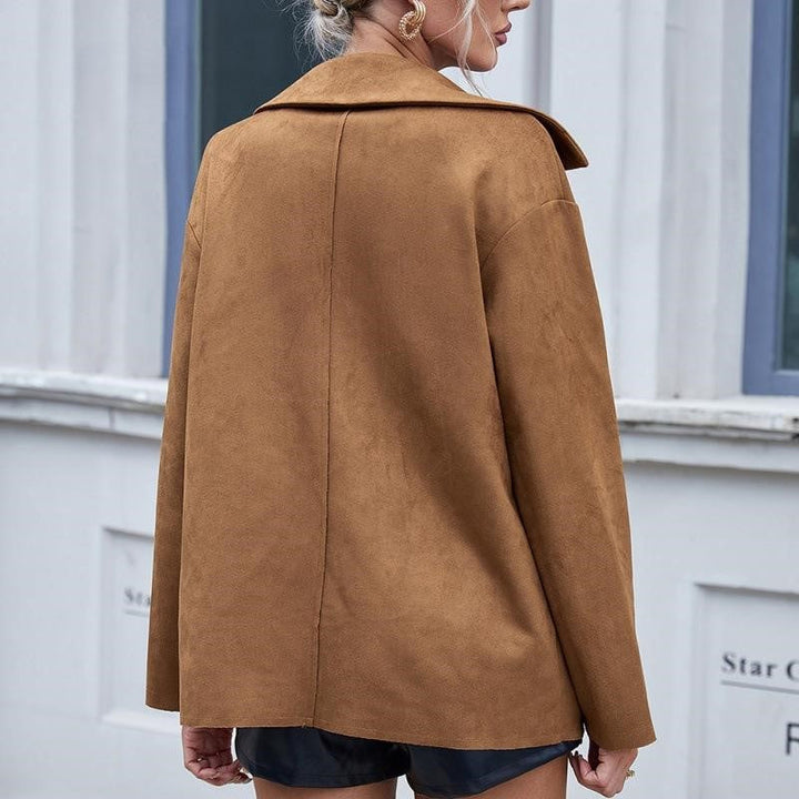 Drune | Damenjacke aus Wildleder mit Knöpfen