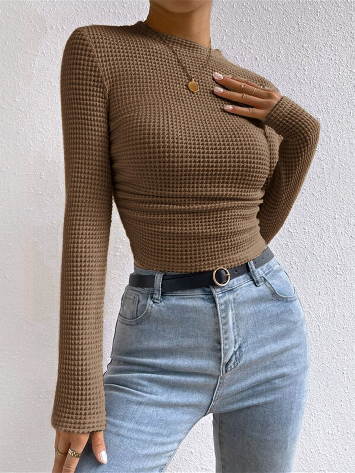 Drune | Damenpullover Slim Fit Waffel