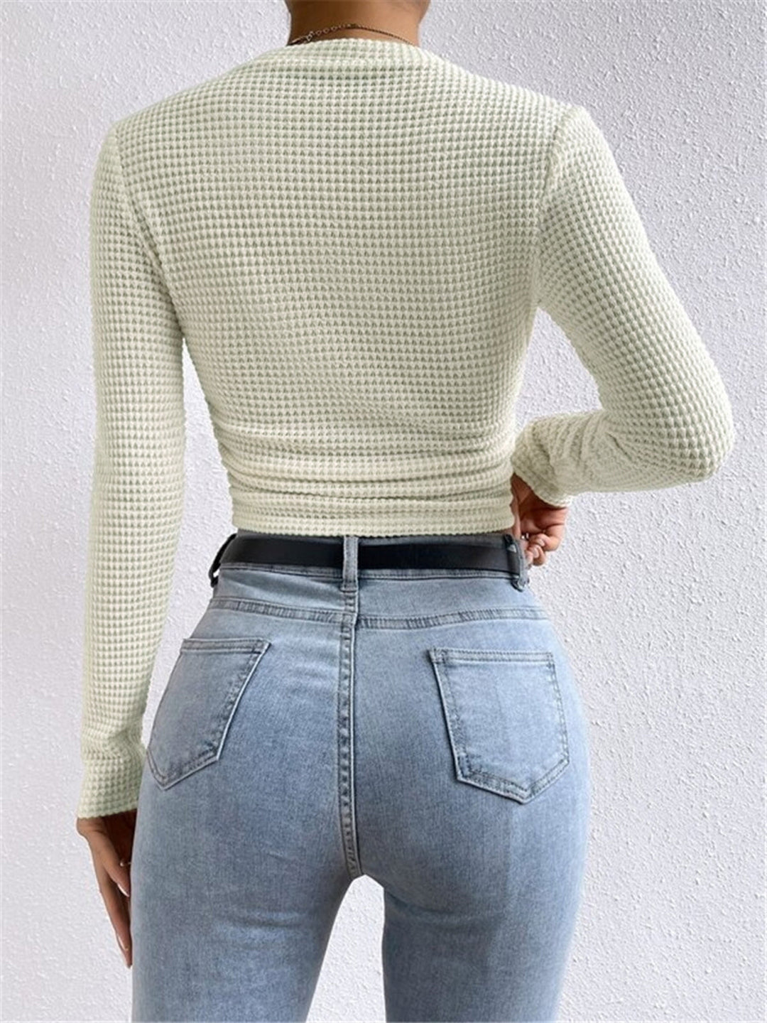 Drune | Damenpullover Slim Fit Waffel
