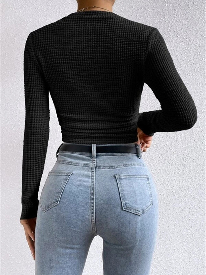 Drune | Damenpullover Slim Fit Waffel