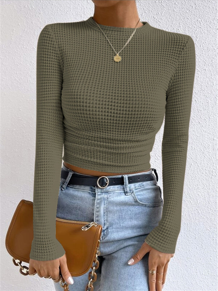 Drune | Damenpullover Slim Fit Waffel