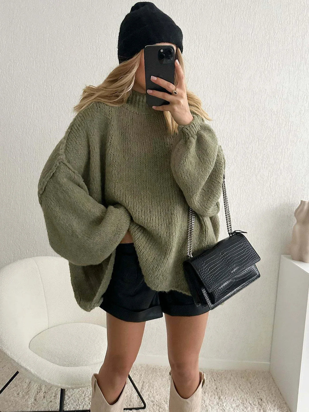 Drune | Damenpullover mit Halbkragen