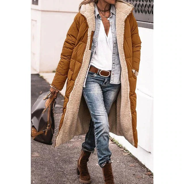 Drune | Hazel Fleece & Casual Mantel mit Kapuze