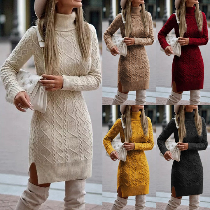 Drune |  Strickkleid - Schick - Luxuriöss Material - Alltagstauglich für Damen