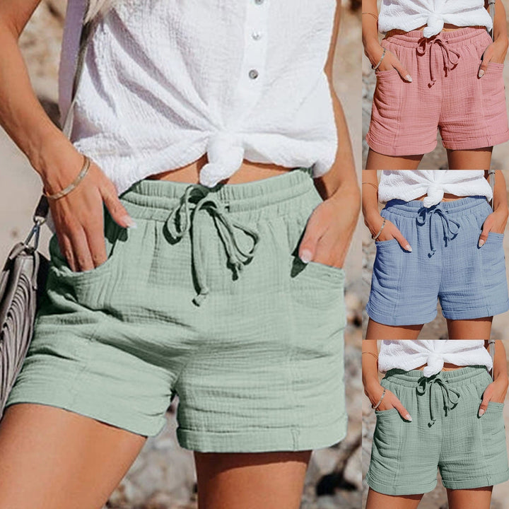 Drune | Damen Kurze Hose Mit Kordelzug