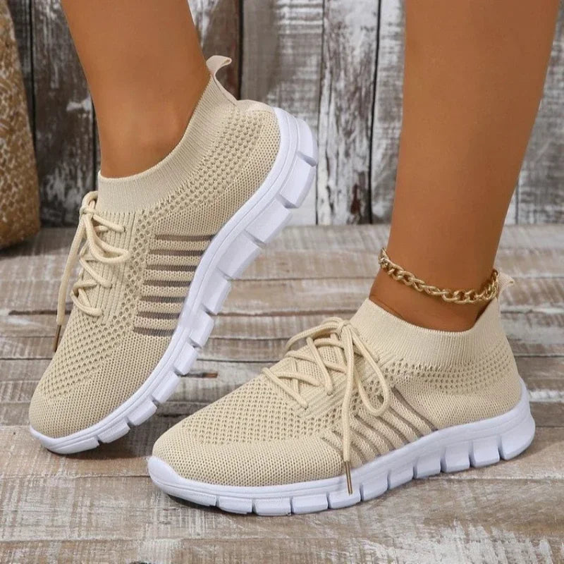 Frauen Freizeit Sneaker Atmungsaktives Netz Drune