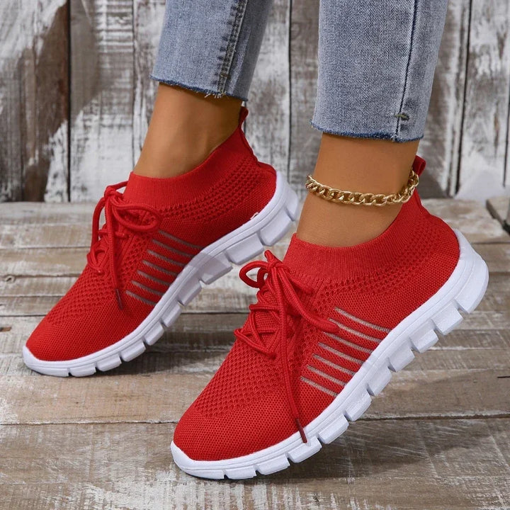 Frauen Freizeit Sneaker Atmungsaktives Netz Drune