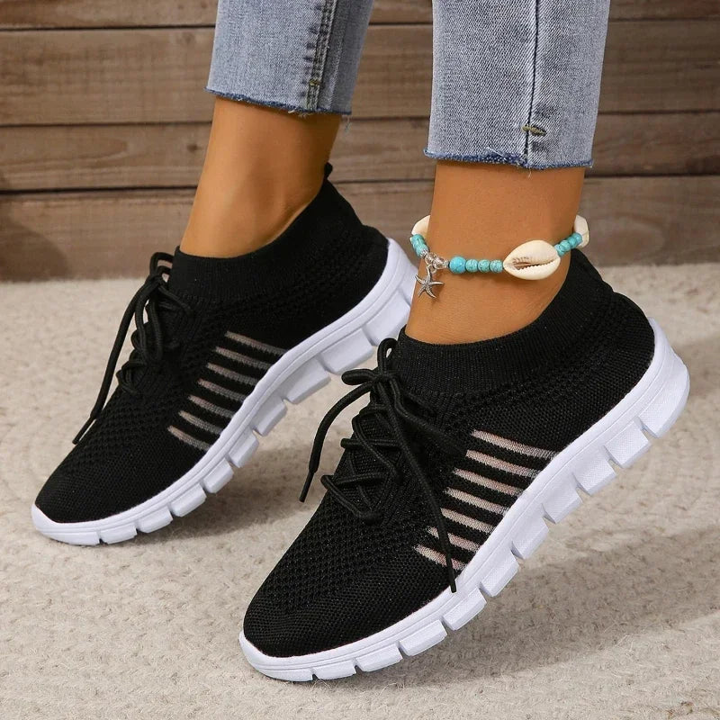 Frauen Freizeit Sneaker Atmungsaktives Netz Drune