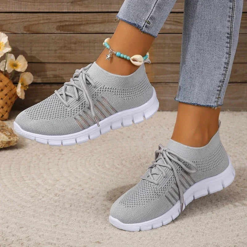 Frauen Freizeit Sneaker Atmungsaktives Netz Drune