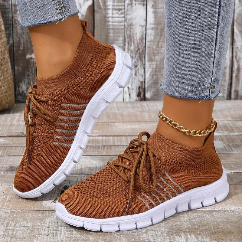 Frauen Freizeit Sneaker Atmungsaktives Netz Drune