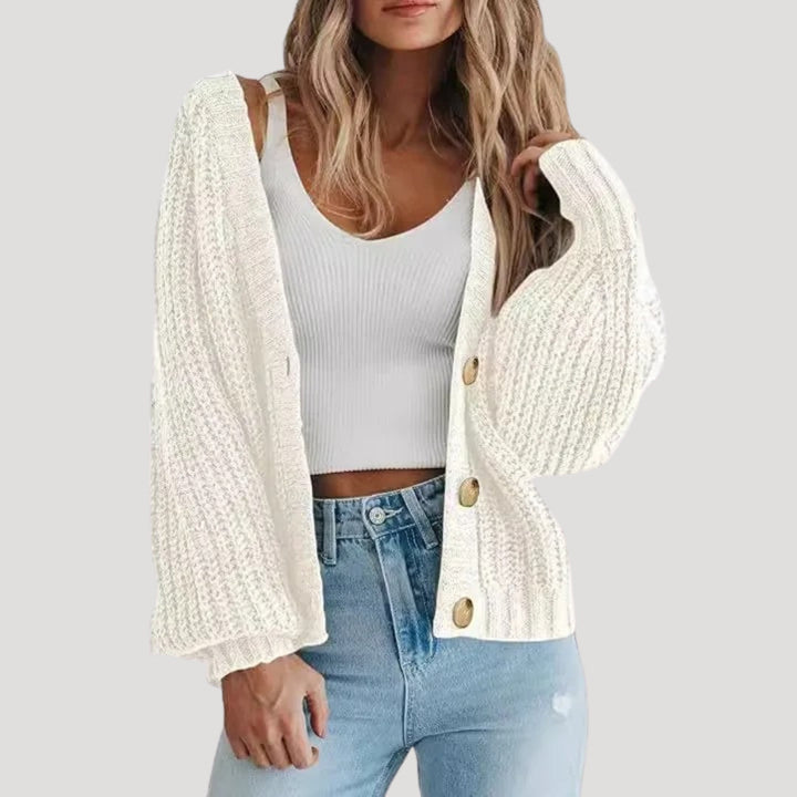 Drune | Damen Strickjacke mit Übergroßen Ärmeln