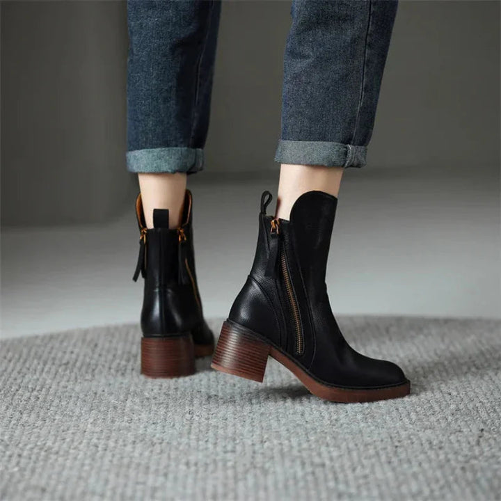 Drune | Stiefeletten mit Blockabsatz - Modische Schuhe