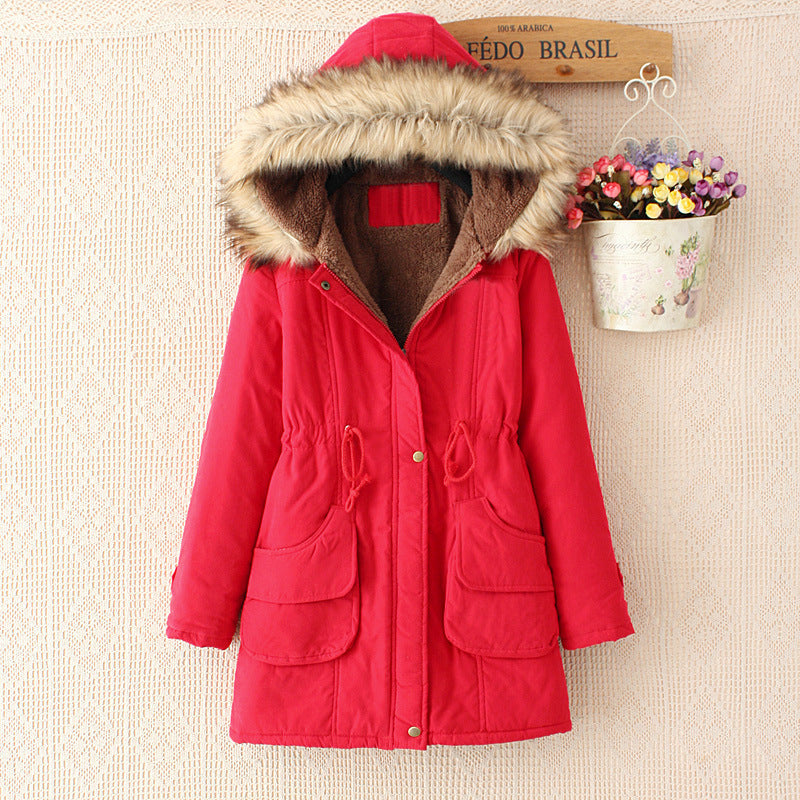 Drune | Damen Parka Winterjacke mit Sherpa-Futter und Kunstfellkapuze