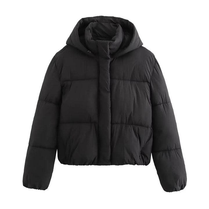 Drune | Damen Pufferjacke mit Kapuze und Dickem Futter