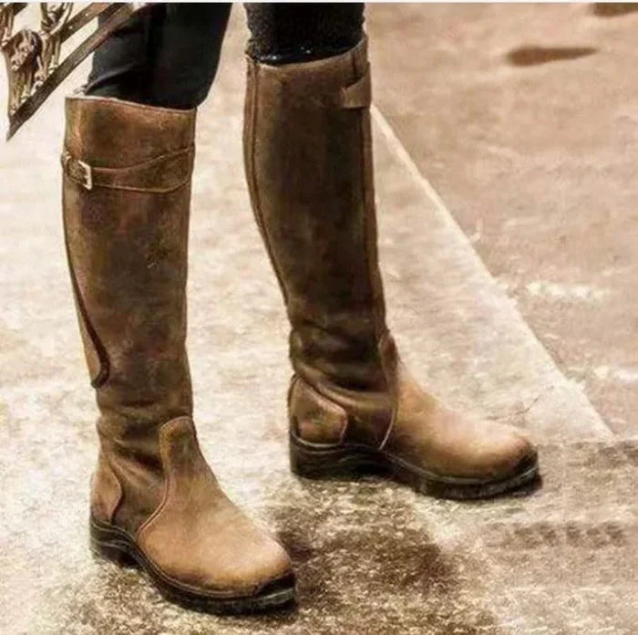Damen wasserdichte thermische Stiefel mit rutschfester Sohle Drune