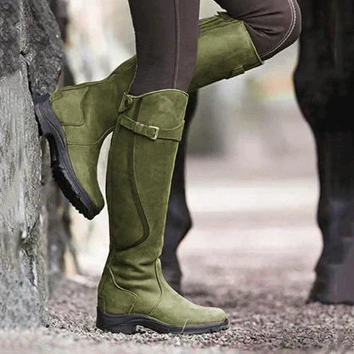 Damen wasserdichte thermische Stiefel mit rutschfester Sohle Drune