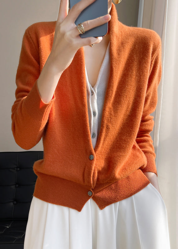 Drune | Damen Wolle Strickjacke mit V-Ausschnitt und Patchwork Design