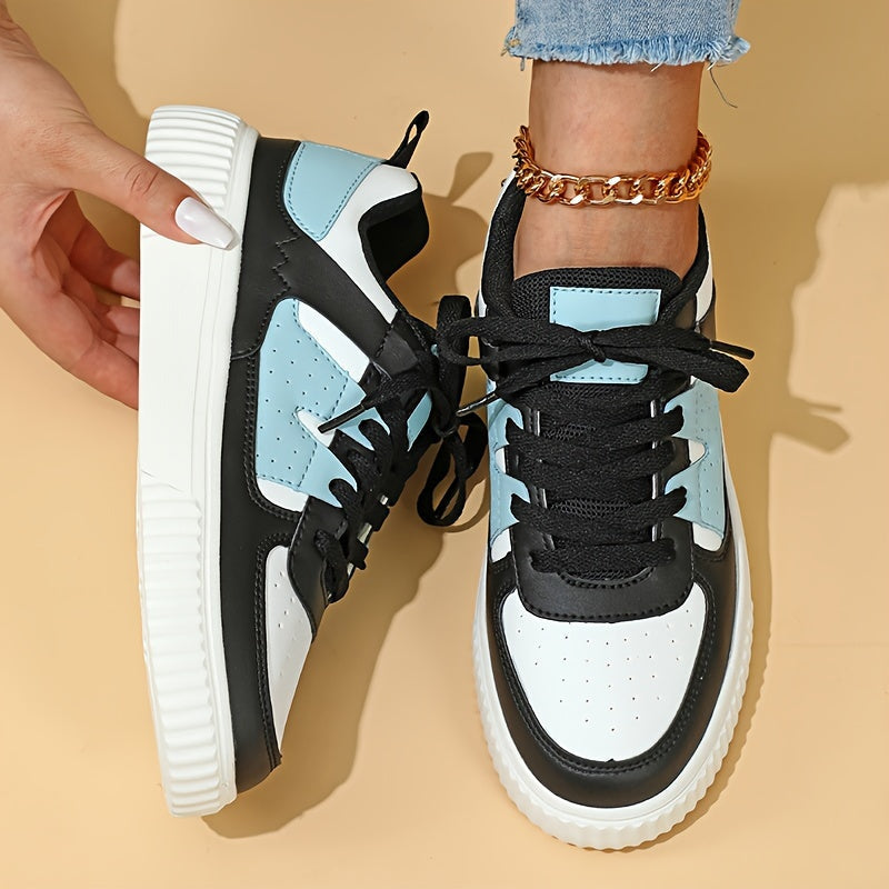 Drune | Farbblock Schnürschuhe Skateschuhe Freizeit Sneakers