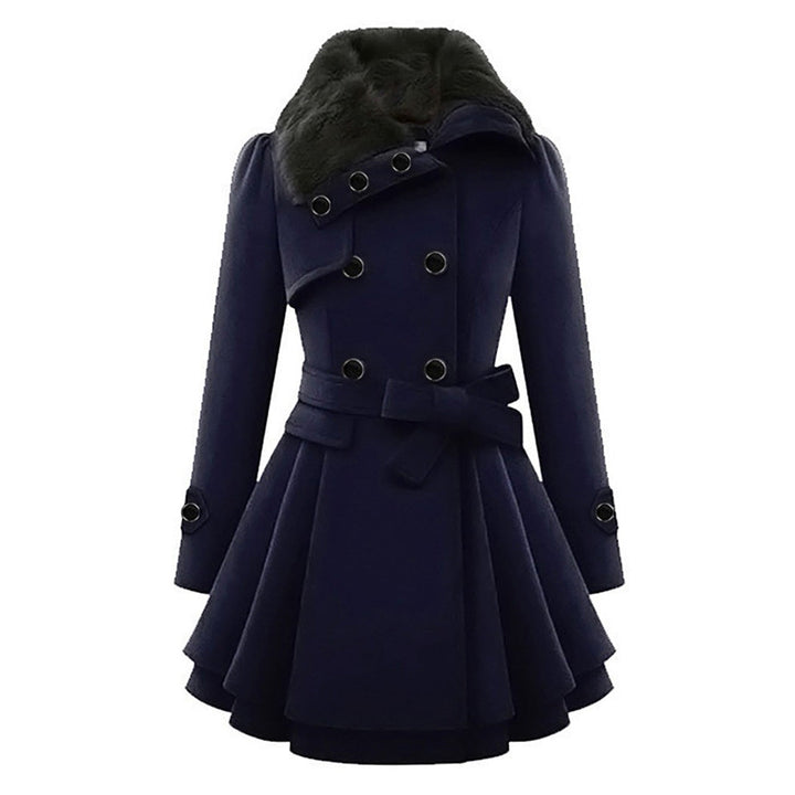 Drune | Doppelreiher Gürtel Prinzessinnenjacke Wintertrenchcoat