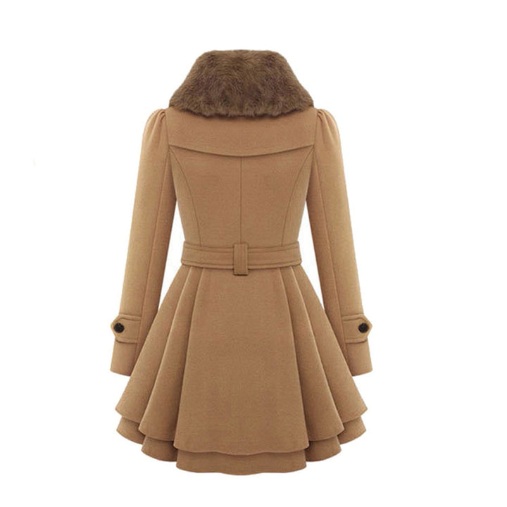 Drune | Doppelreiher Gürtel Prinzessinnenjacke Wintertrenchcoat