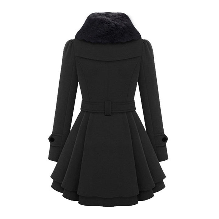 Drune | Doppelreiher Gürtel Prinzessinnenjacke Wintertrenchcoat