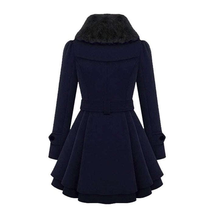 Drune | Doppelreiher Gürtel Prinzessinnenjacke Wintertrenchcoat