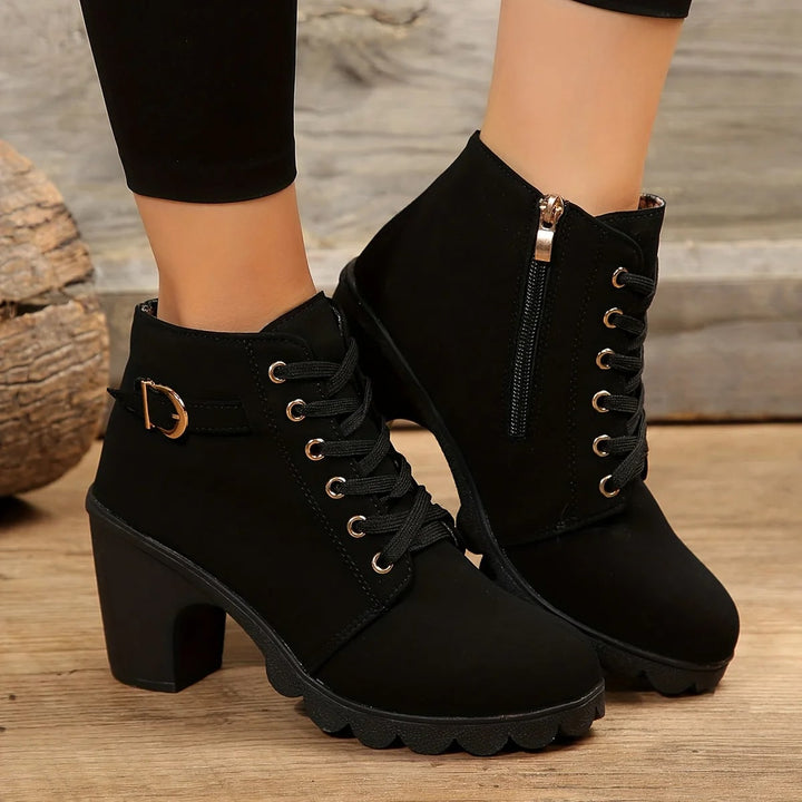 Drune | Elegante Schnürstiefel Mit Absatz Für Damen