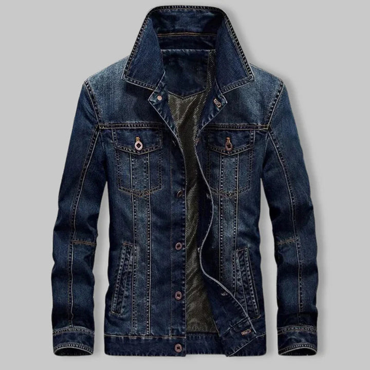 Drune | Jacke - Klassisch - Dunkelblau / Luxusmaterial - Geeignet für den Alltag der Männer