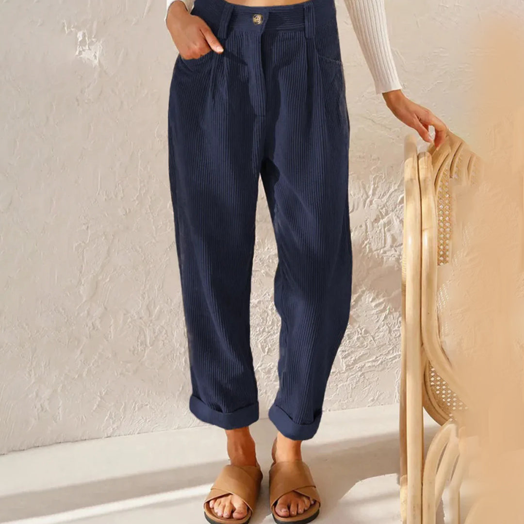 Drune | Elegante Hochbundhose aus Cord