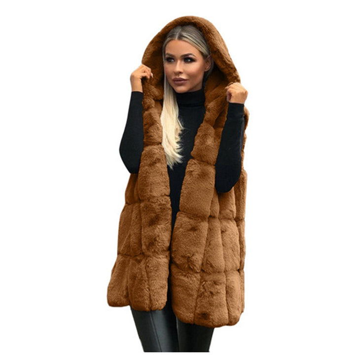 Drune | Fellweste mit Kapuze Polyester/faux Fur Elegant und Warm