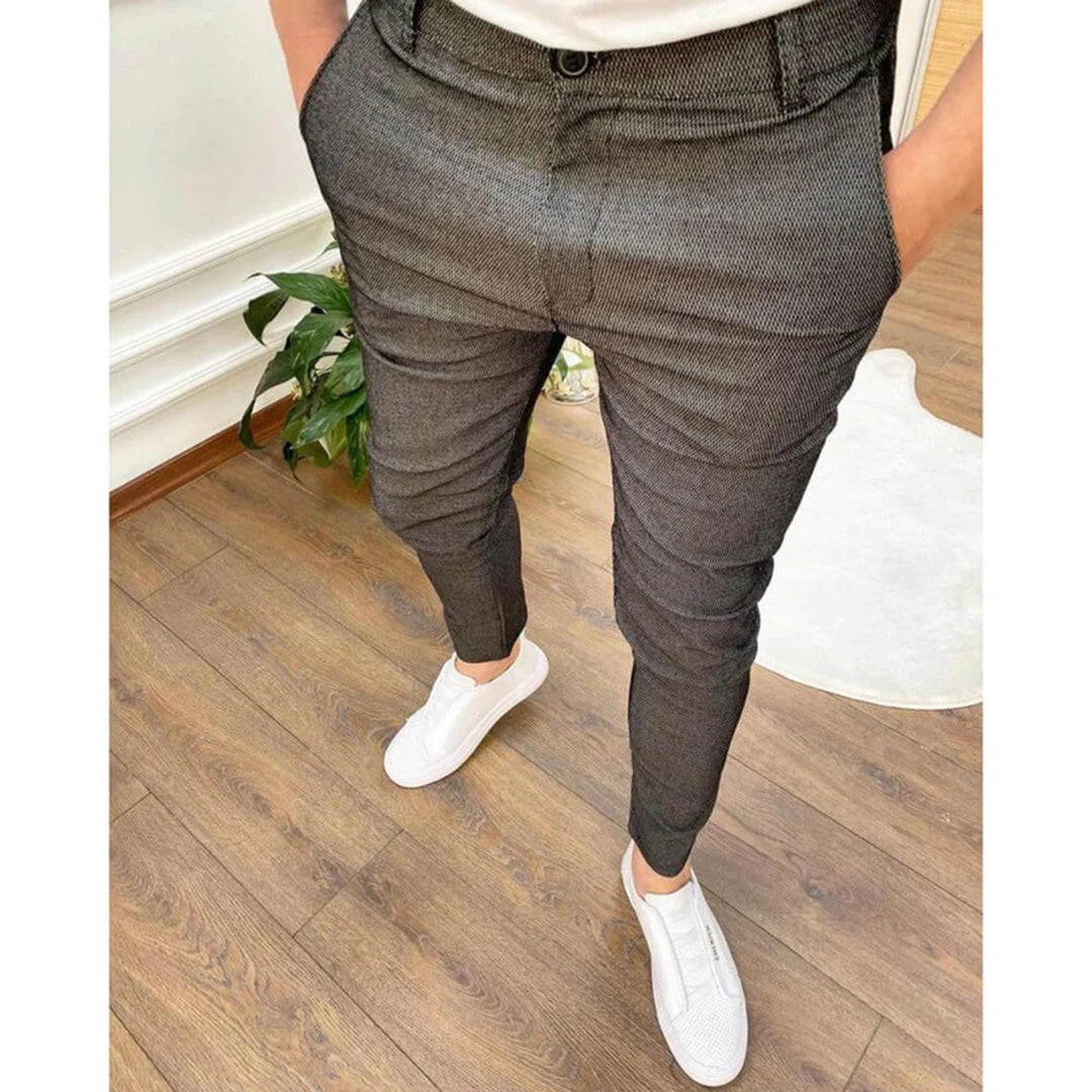 Drune | Herren Slim Fit Chinohose - Stretch Komfort, Alltag & Freizeit Look, mit Taschen