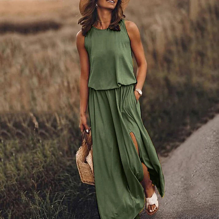 Drune - Lässiges Sommerkleid mit Schlitz