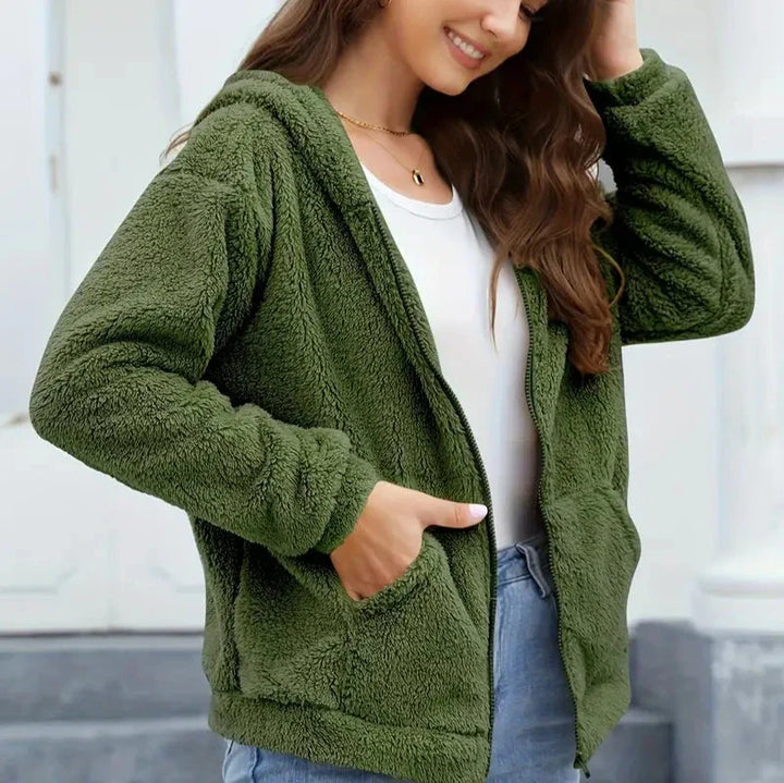 Drune | Freizeit Winter Kapuzenjacke mit Reißverschluss für Frauen