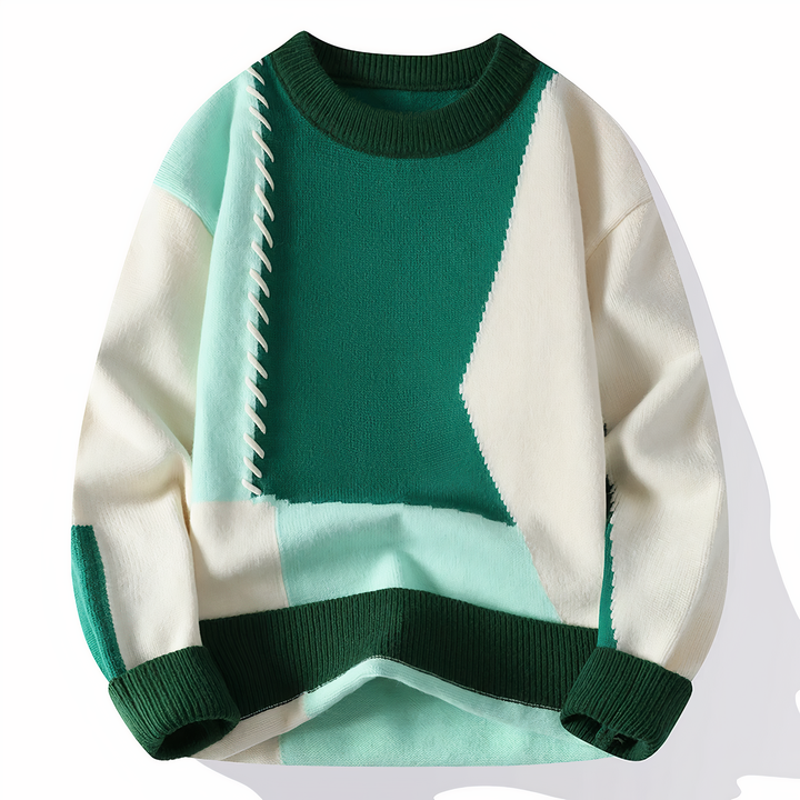 Drune | Einzigartiger Patchwork Pullover