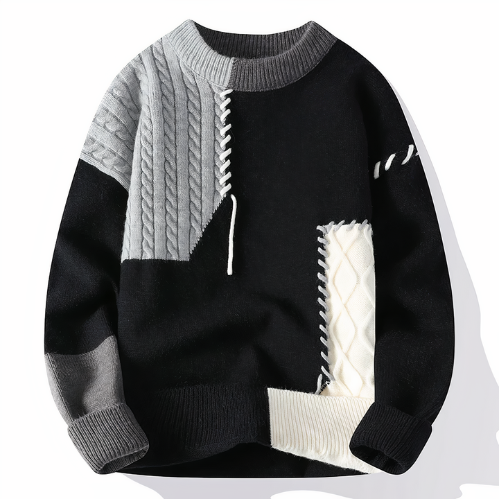 Drune | Einzigartiger Patchwork Pullover
