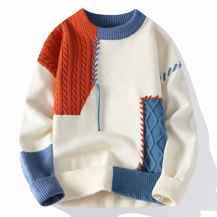Drune | Einzigartiger Patchwork Pullover