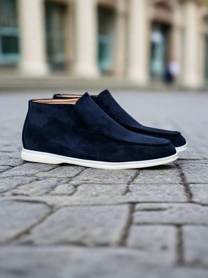 Drune | Schuhe Chukka Stiefel Wildleder Slip on Bequeme Gummisohle