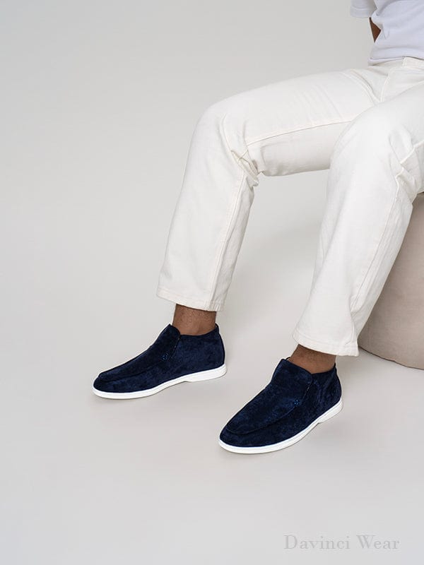 Drune | Schuhe Chukka Stiefel Wildleder Slip on Bequeme Gummisohle
